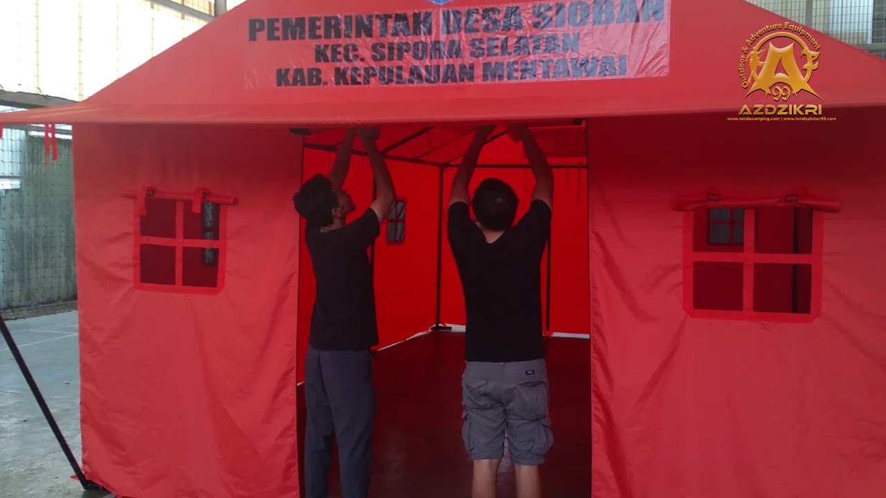 Pembuatan dan Pemasangan Tenda  Unicef 6x4