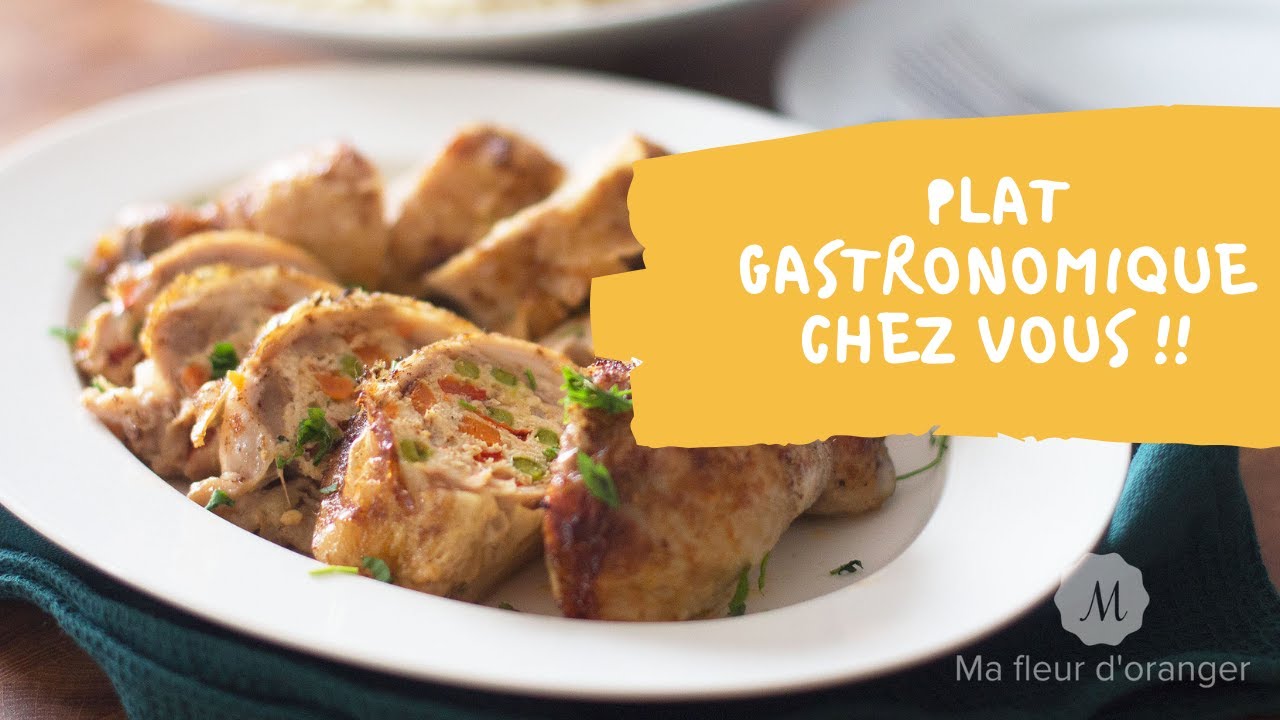 Cuisses de poulet farcies au four , toute la famille s'est régalée !