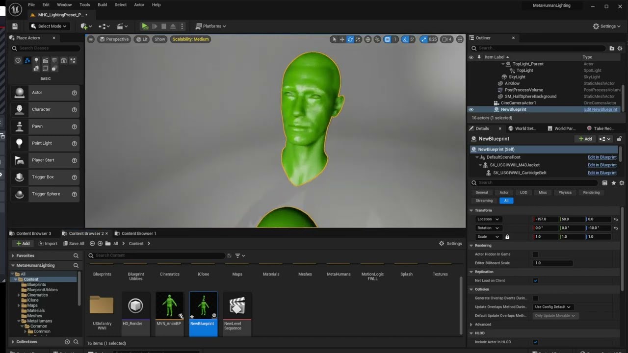 Stretched Metahuman Head when Working with Custom Body Mesh? (Unreal Engine 5)