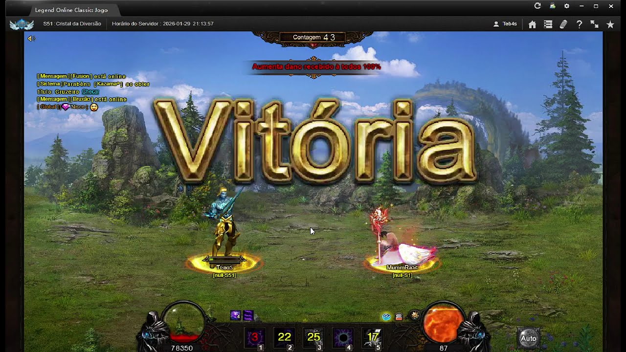 ⚔️ LEGEND ONLINE CLASSIC | 83ª Edição da BATALHA DOS DEUSES (Janeiro/2026)