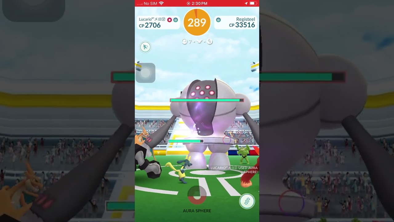 Metal Claw/Hyper Beam Registeel Raid Invites Using Pokégenie #pokemongo #registeel #raidbattles