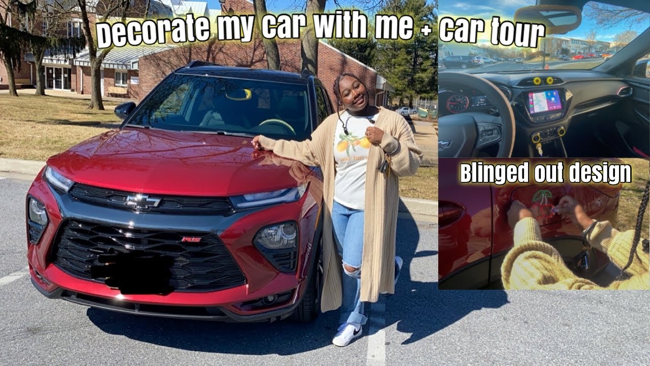 Decorate my 2022 Chevy trailblazer w/ me ( +car tour) Lea Spence