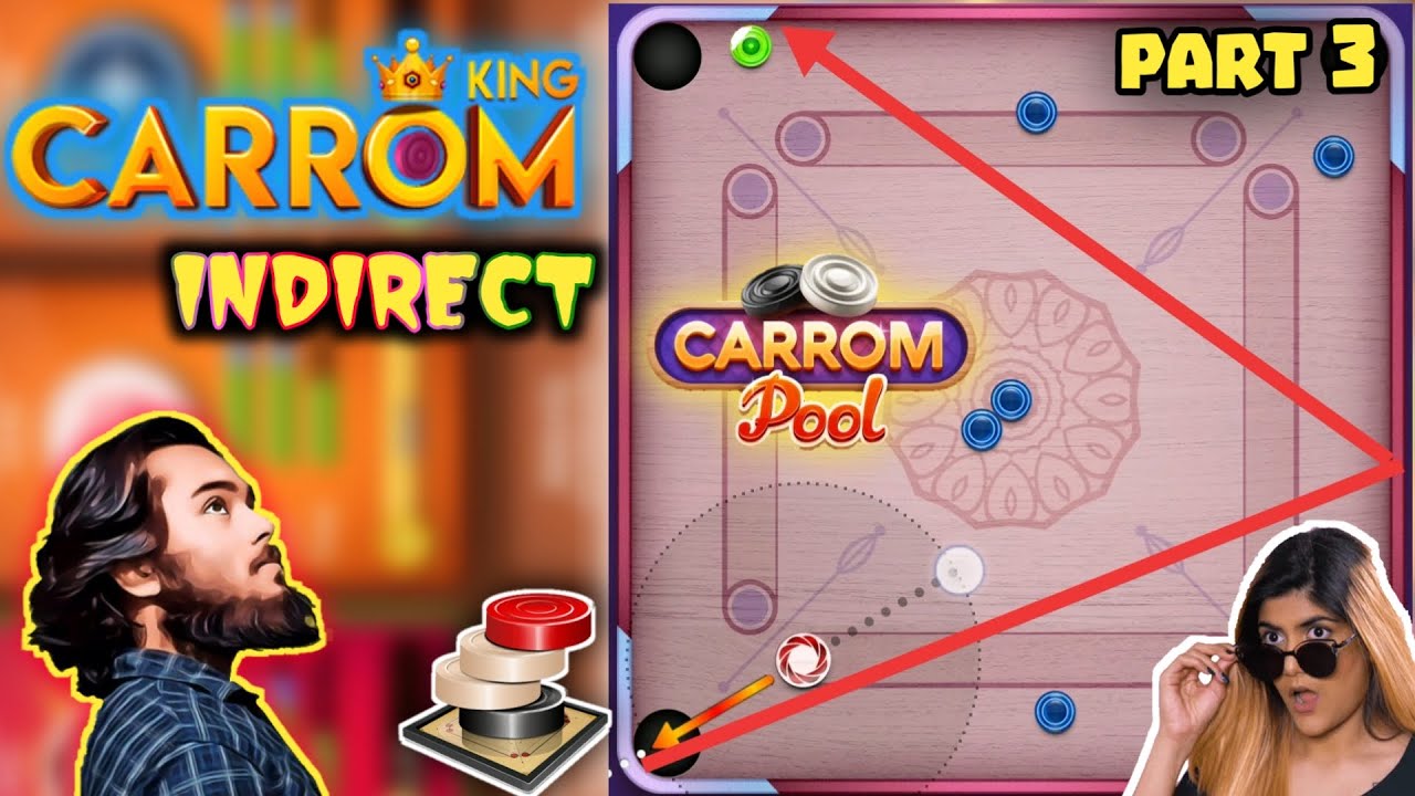 Best Indirect Finishes🔥 Part 3 / Carrom pool/ king indirect🌟