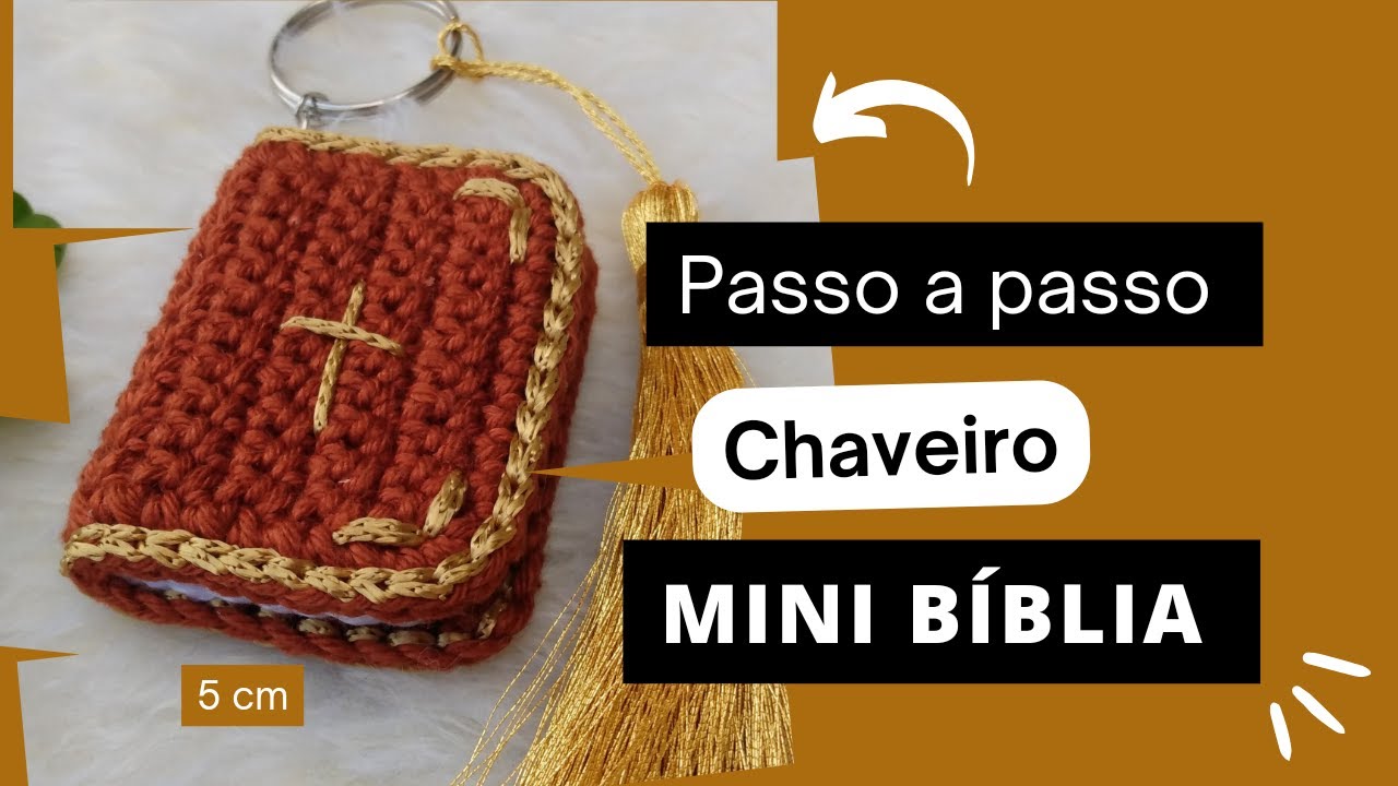 Chaveiro Bíblia 5 cm Passo a Passo #amigurumi #croche #passoapassocroche