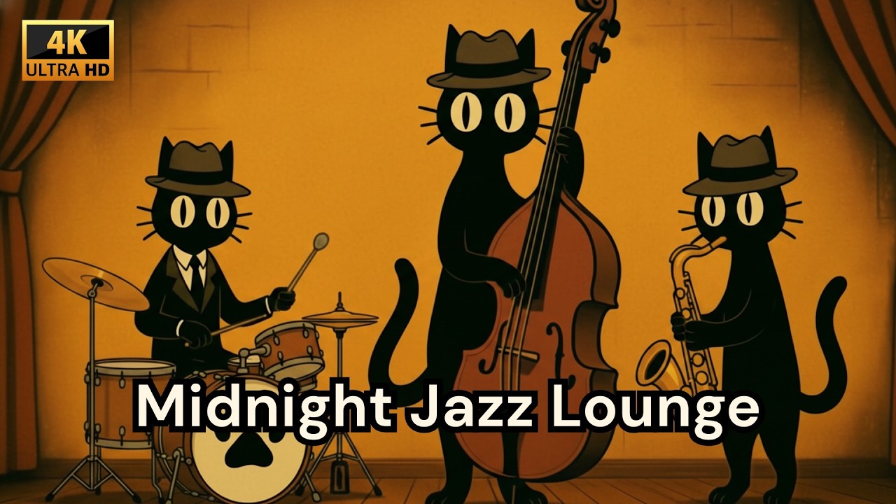 Midnight Work Jazz Lounge | Relaxing Deep Bass Focus Ambience