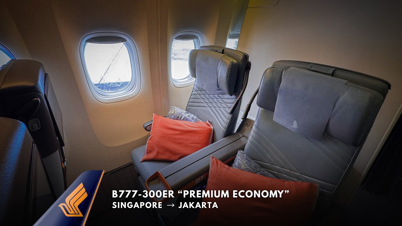 #036 Underwhelming? Singapore Airlines B777 Premium Economy from Singapore to Jakarta