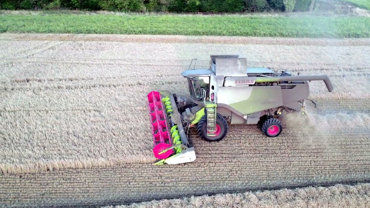 The Claas Lexion 630 Harvest 2024 at Glovers Farm by Dji Air 2 Drone