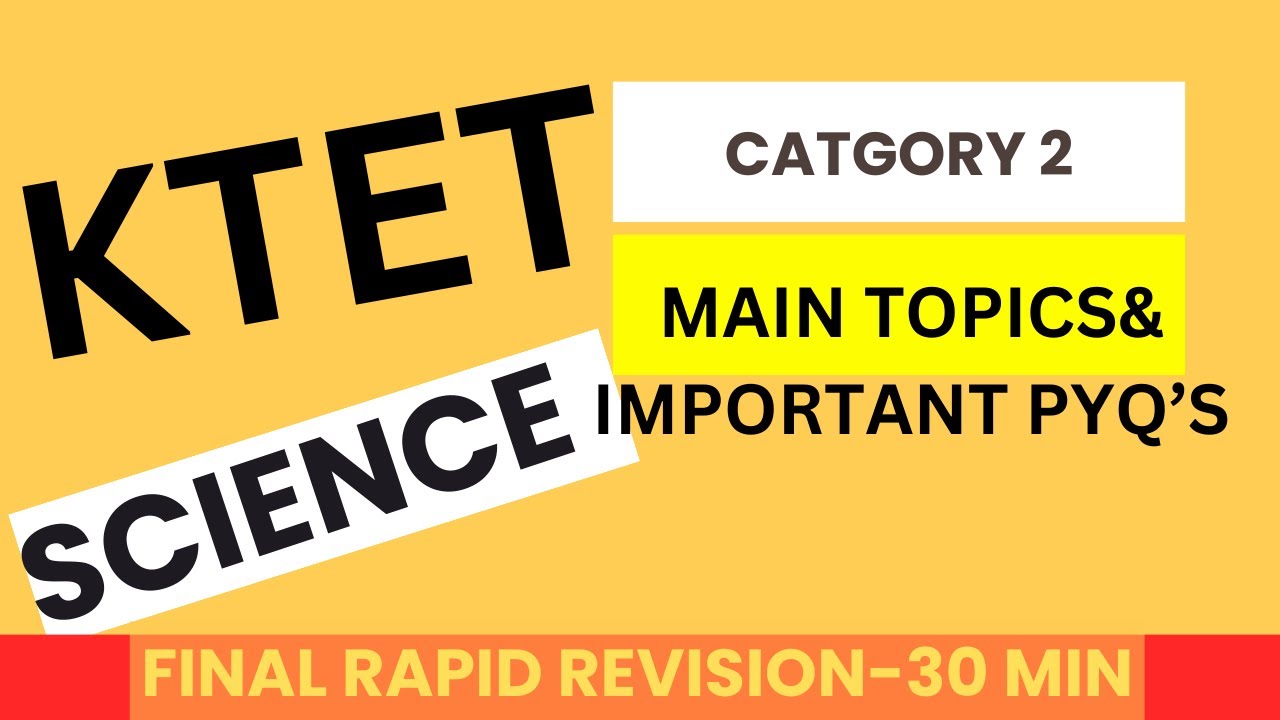 rapid revision SCIENCE-ktet category 2