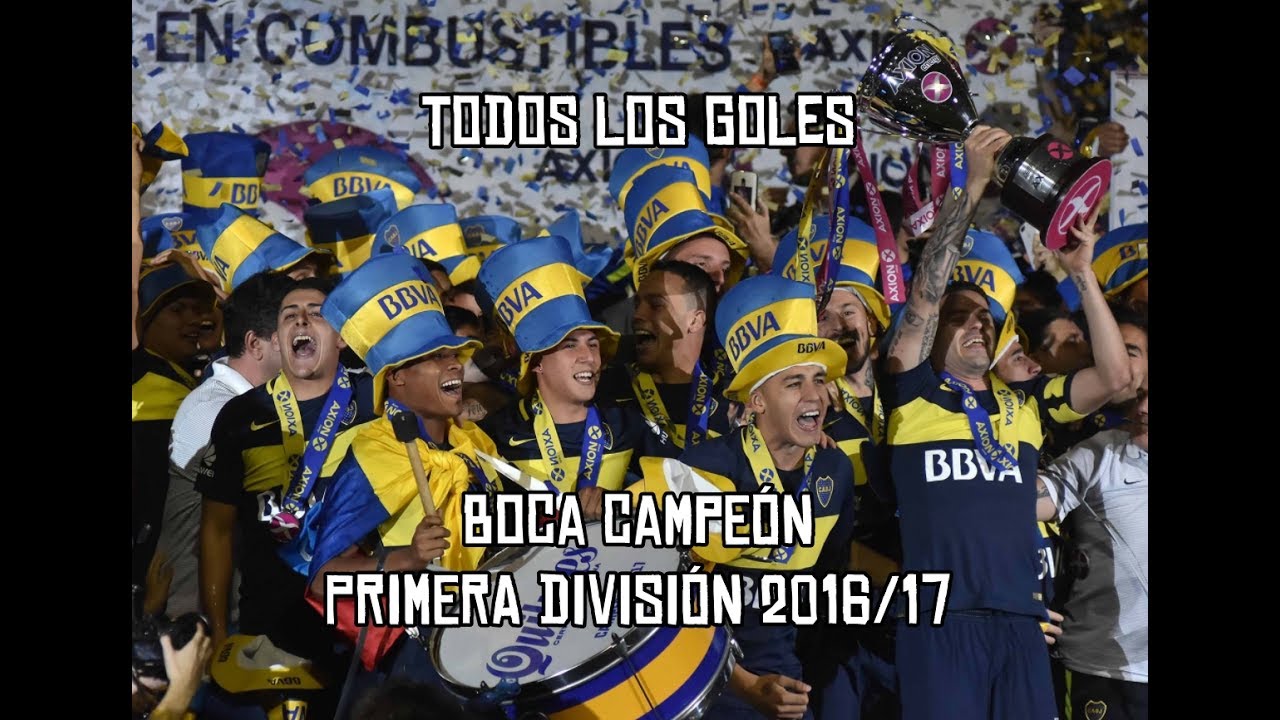 Todos los goles: BOCA CAMPEÓN PRIMERA DIVISIÓN 2016/2017 ||HD||
