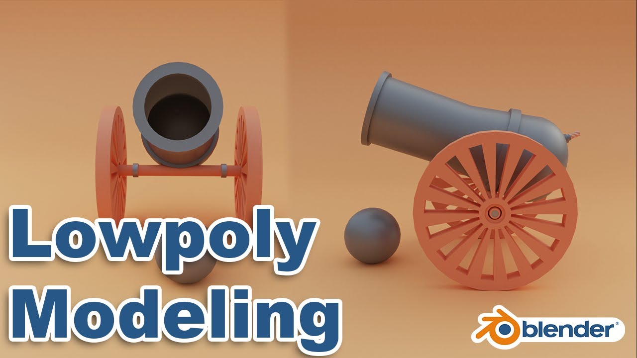 Blender 2.90 Низкополигональное моделирование пушки