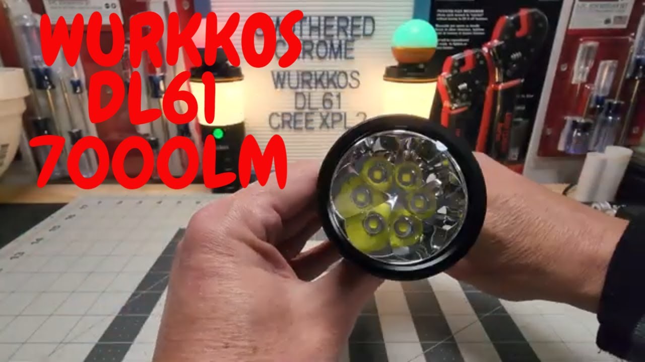WURKKOS DL61 6* CREE XPL2 7000ЛМ ОТЛИЧНЫЙ ATR