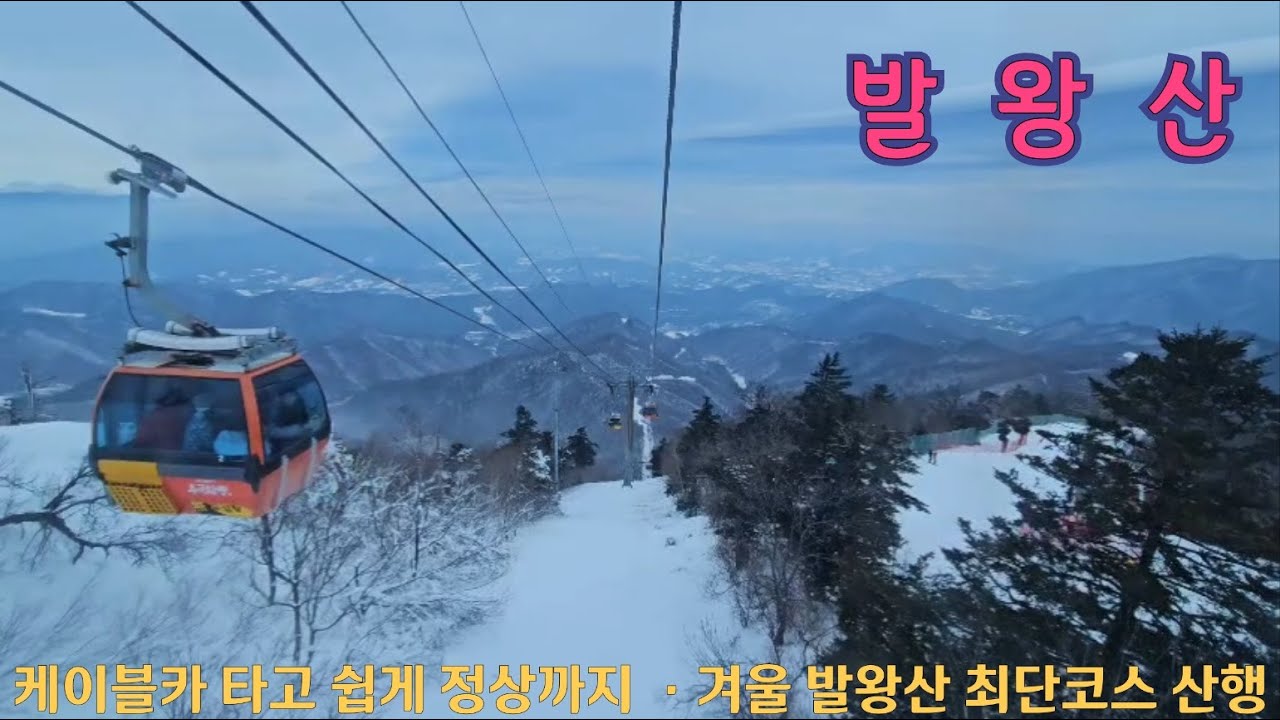 (강원 평창) 케이블카 타고 쉬게 오를 수 있는 겨울 발왕산