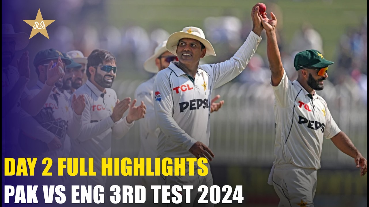 Day 2 Full Highlights | Pakistan vs England 3rd Test 2024 | MR1T