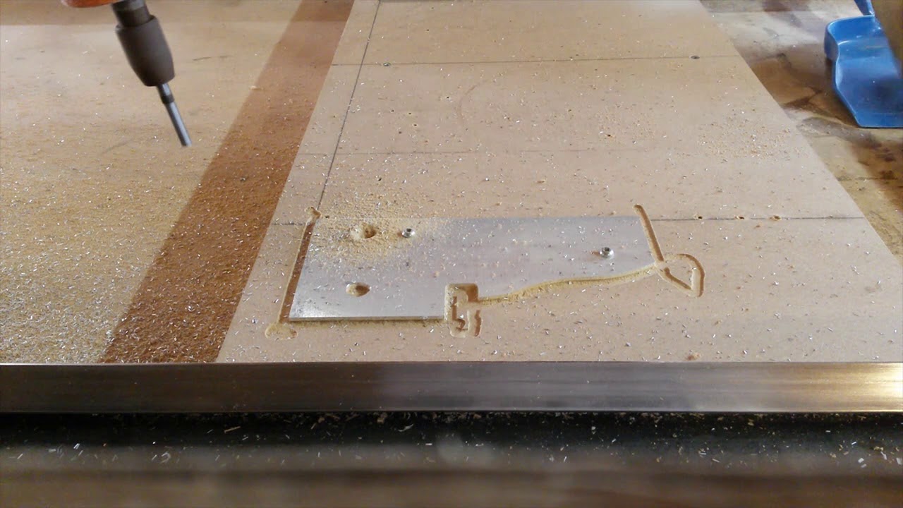 Pantograph Router Test in Aluminum