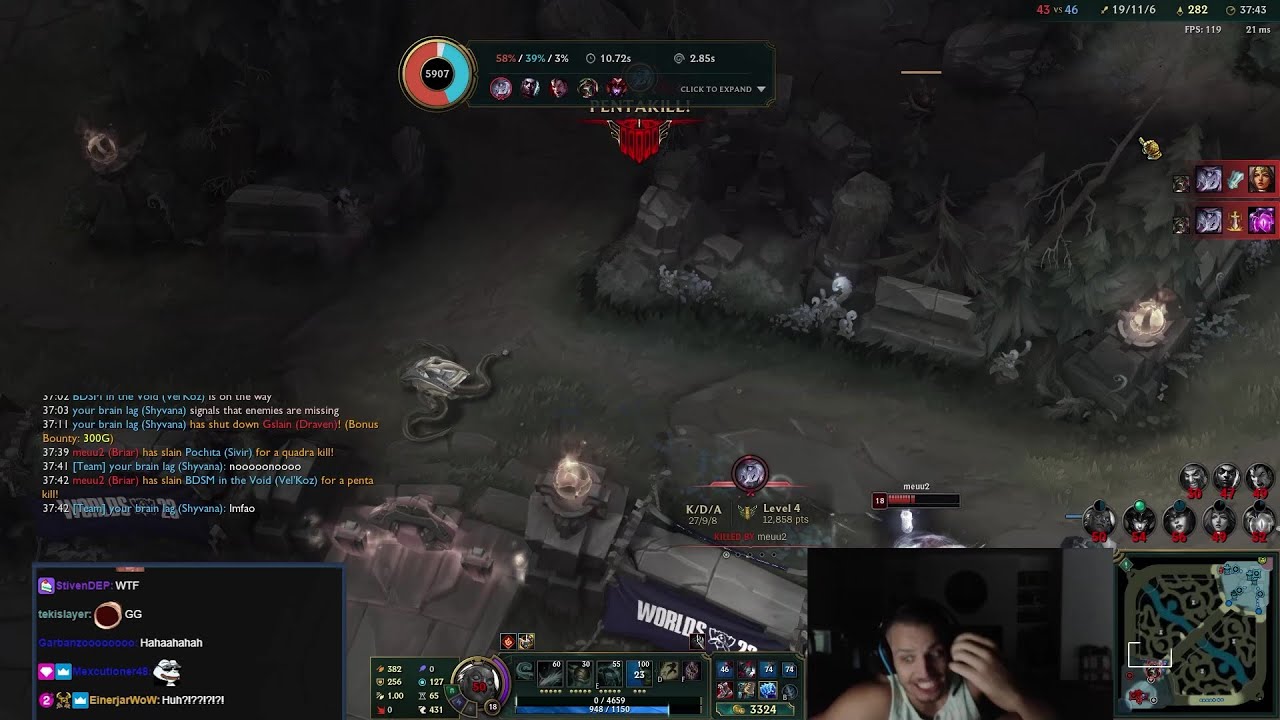 Tyler1 traci panowanie nad sobą po tym, jak Briar zdobywa pentakill