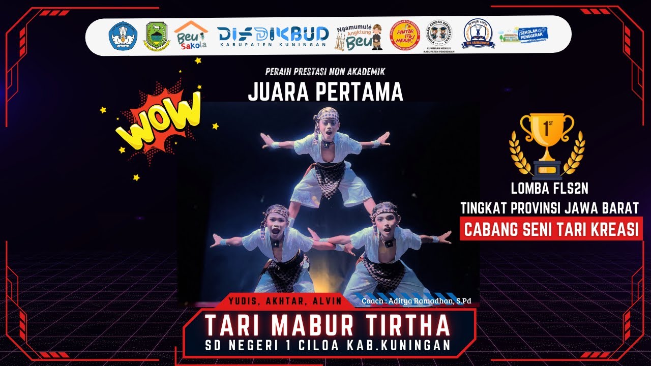 JUARA 1 FLS2N 2024 PROV.JAWA BARAT!!!SENI TARI KREASI 