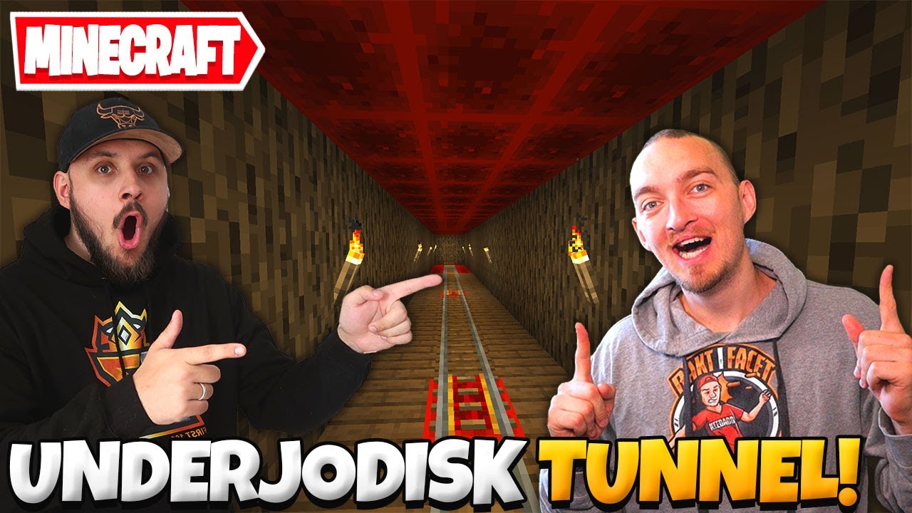 VI BYGGER EN HEMLIG UNDERJORDISK TUNNEL I MINECRAFT