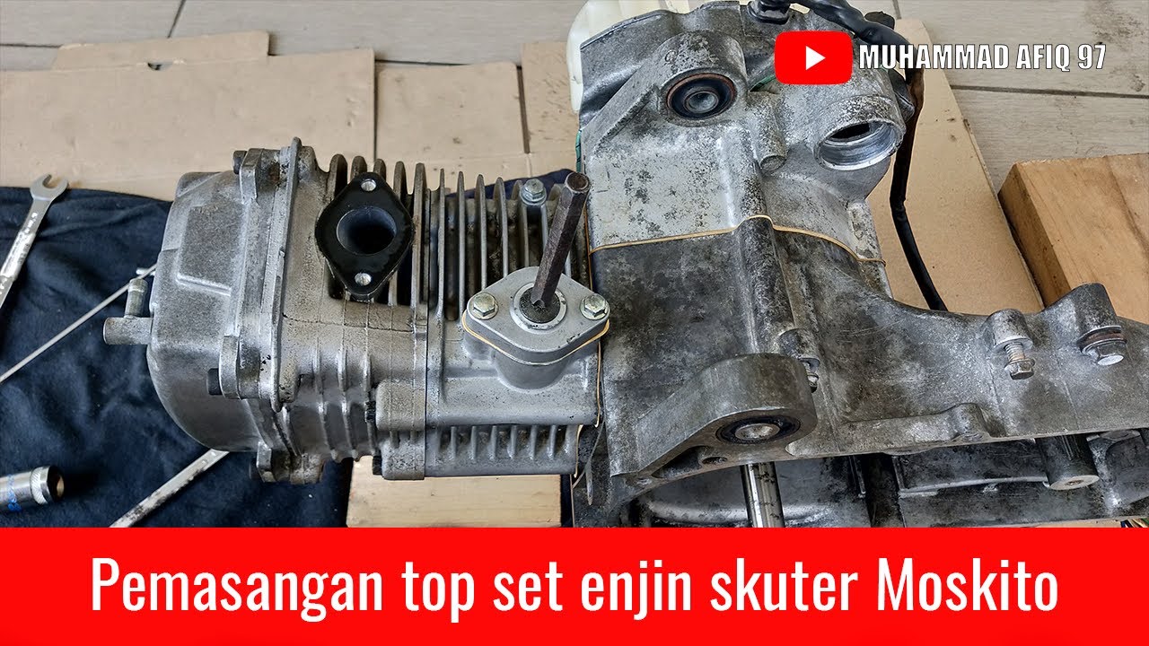 MZ Moskito 125 RX: Pemasangan top set enjin skuter