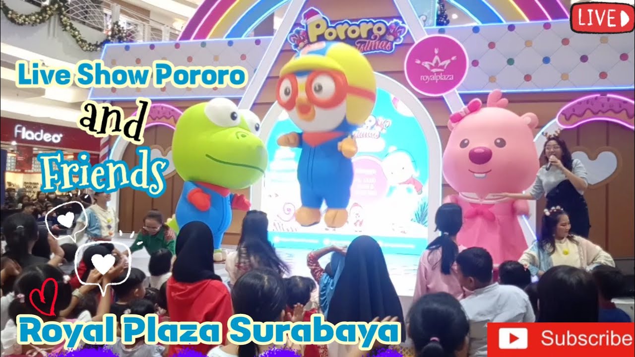 Live Show, meet & greet Pororo and friends di Royal Plaza Surabaya #trending