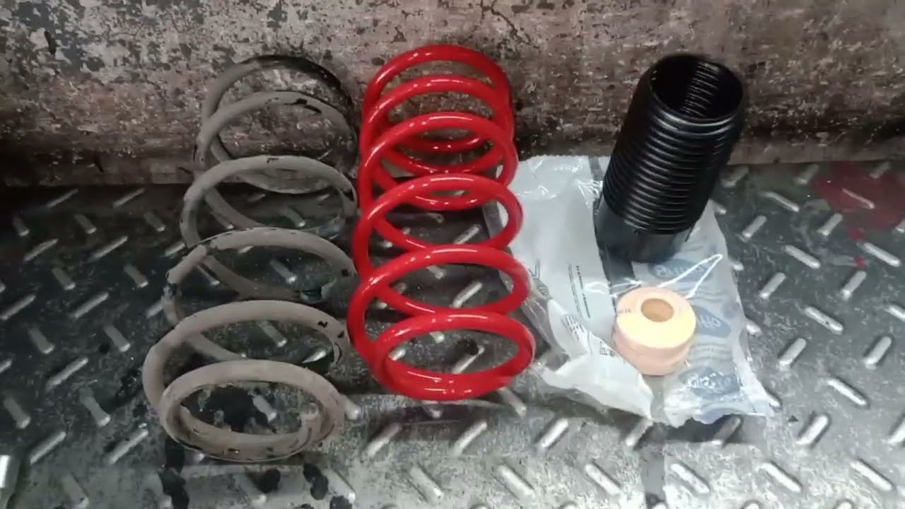 bajamos resortes al #corsa #progresivos adelante explicación de corrección de combas#suspension