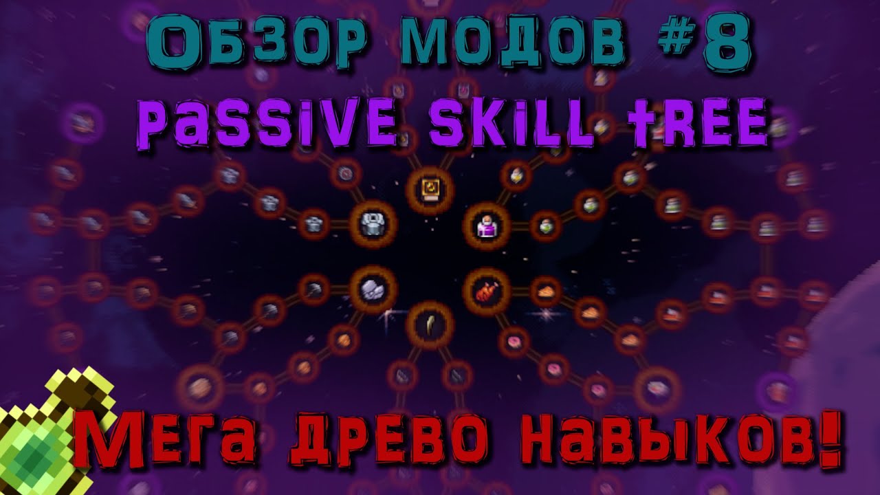 Обзор мода Passive skill tree [8] 1.19.2/1.20.1+