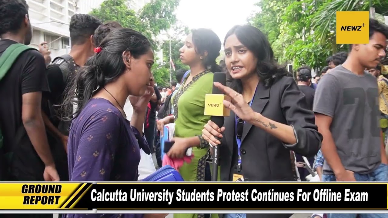 Calcutta University Students Protest Continues For Online Exam | Newz Plus | Ground Reporting CU