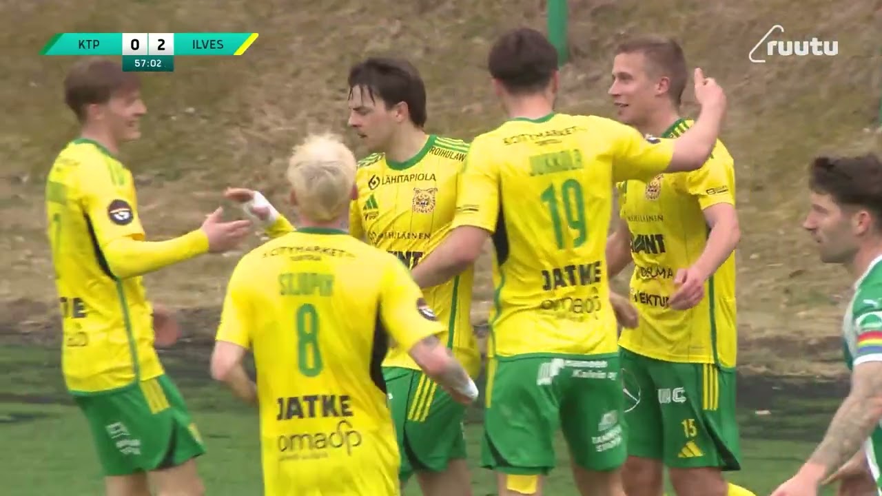 Veikkausliiga ottelukooste: KTP - Ilves 0-5 (0-1)