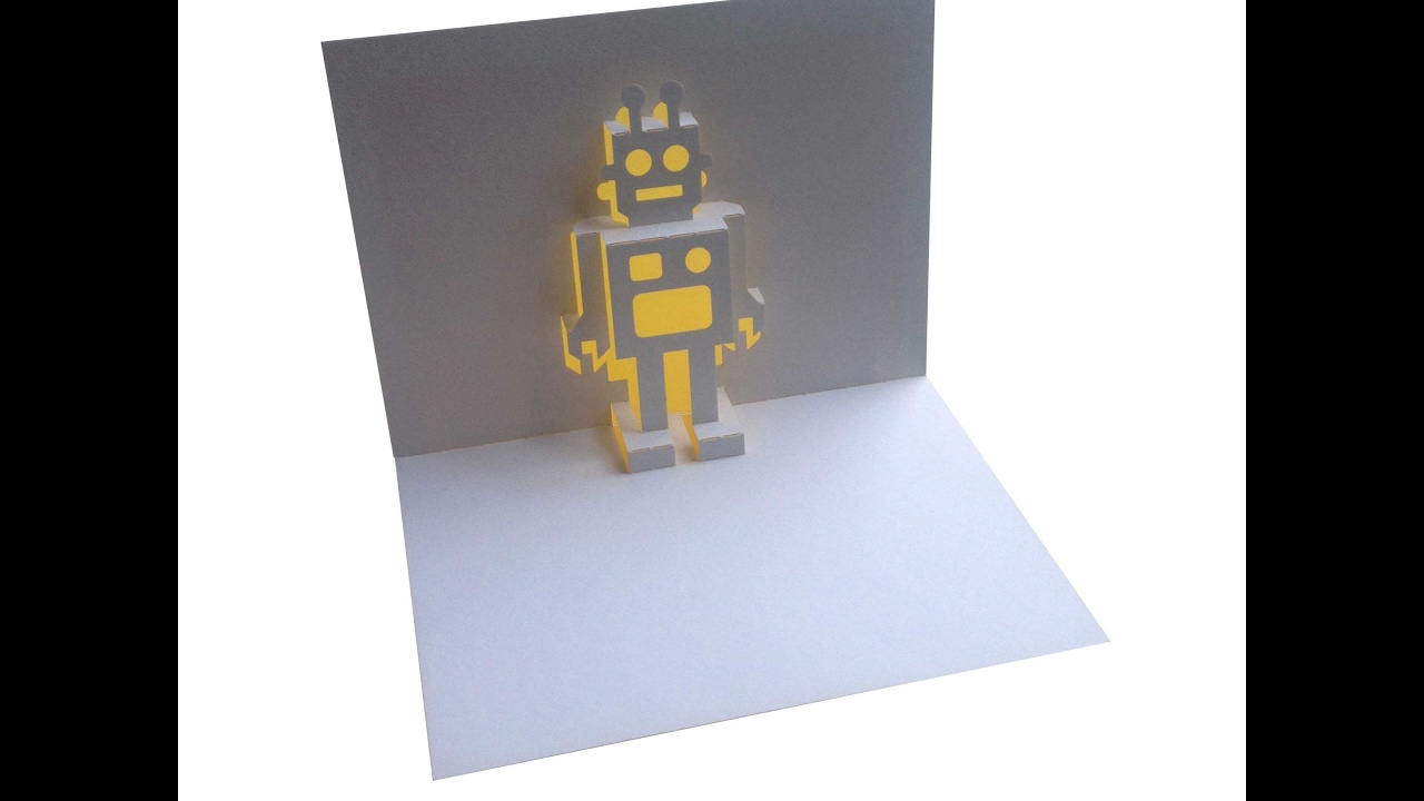Robot Pop Up Card Tutorial - Origamic Architecture