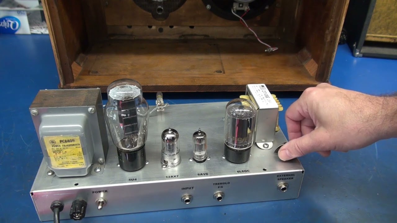 D-Lab ECB-AT board driving a 6L6GC High power Class A tube guitar amp demo and build information