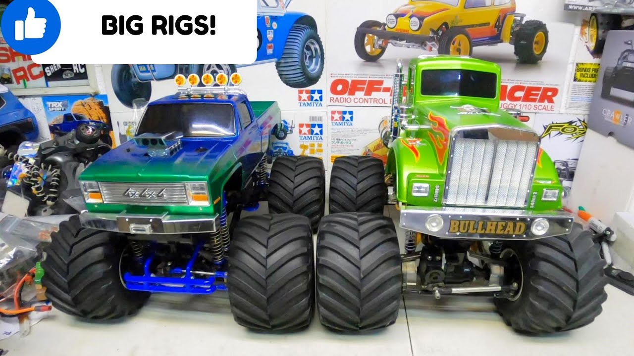 Tamiya Clodbuster Bullhead monster trucks collection 👍