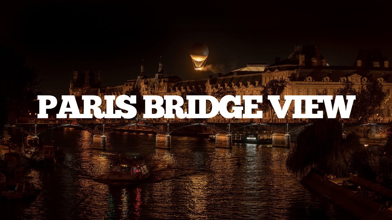 View from Pont Neuf || Paris at Night Timelapse || Neo-Soul LoFi Playlist