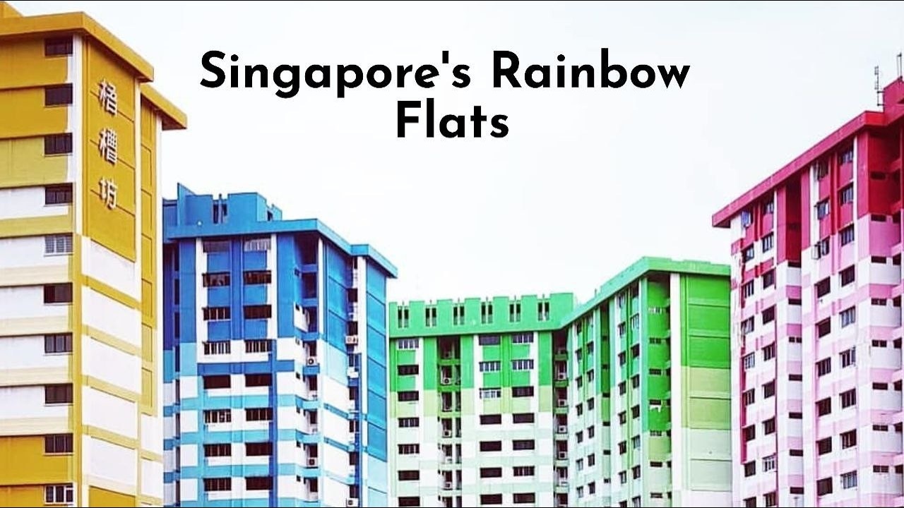 I visited Singapore's Rainbow Flats🌈🏢...but it's no longer there anymore😔
