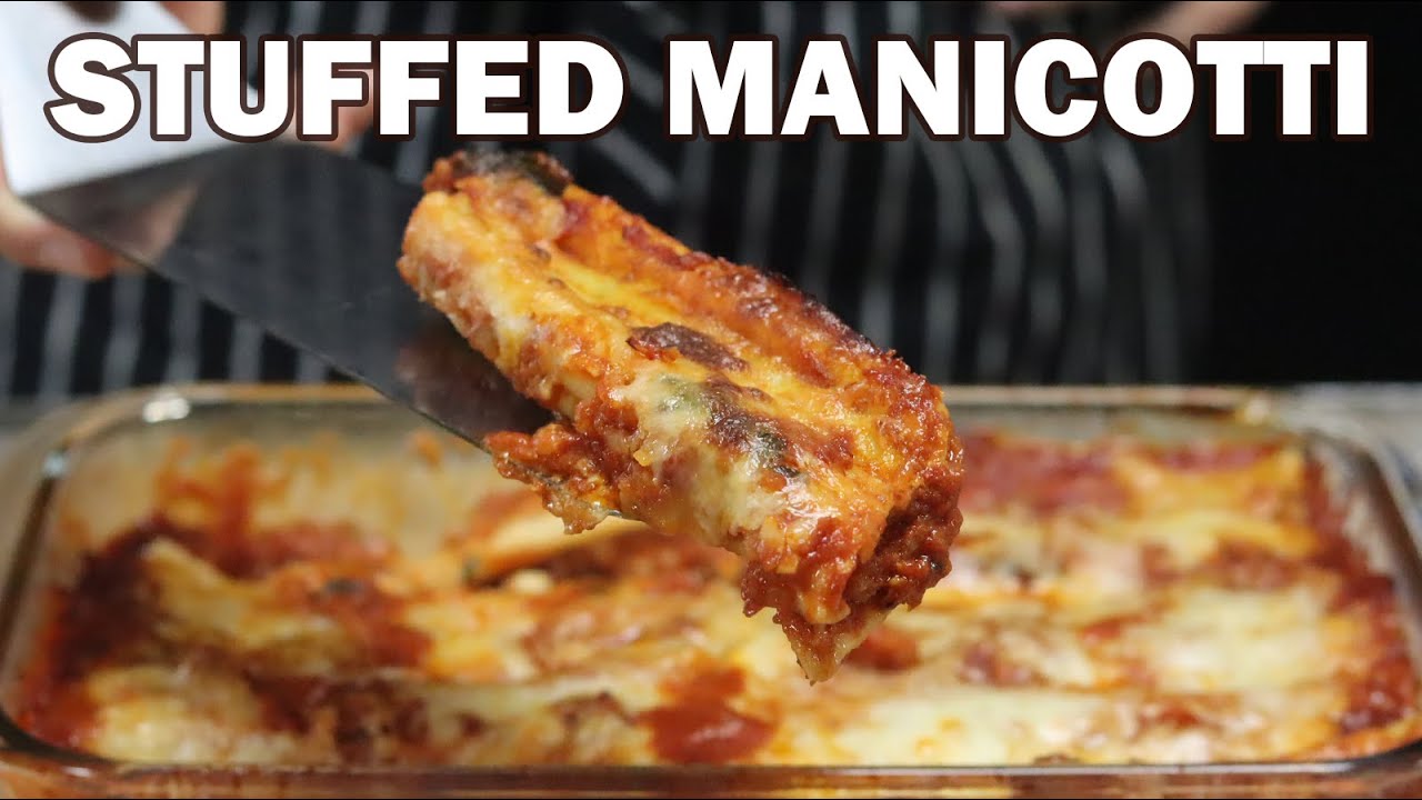 Stuffed Manicotti Recipe (Best Italian Dish)