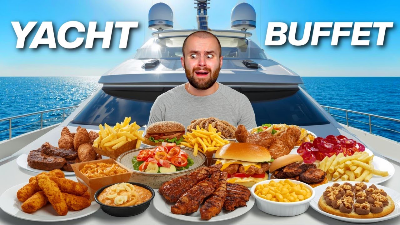 I tried a $100 All You Can Eat Buffet on a YACHT
