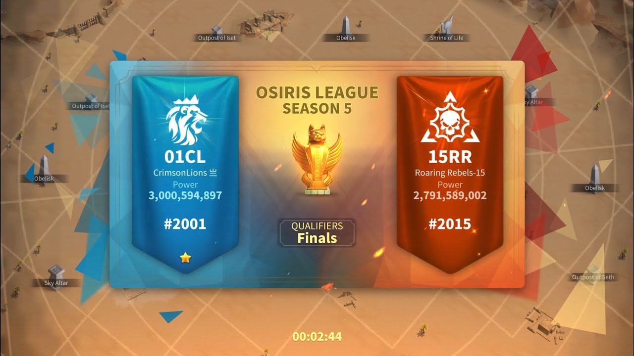 RoK. Osiris League s5. 01CL vs. 15RR.