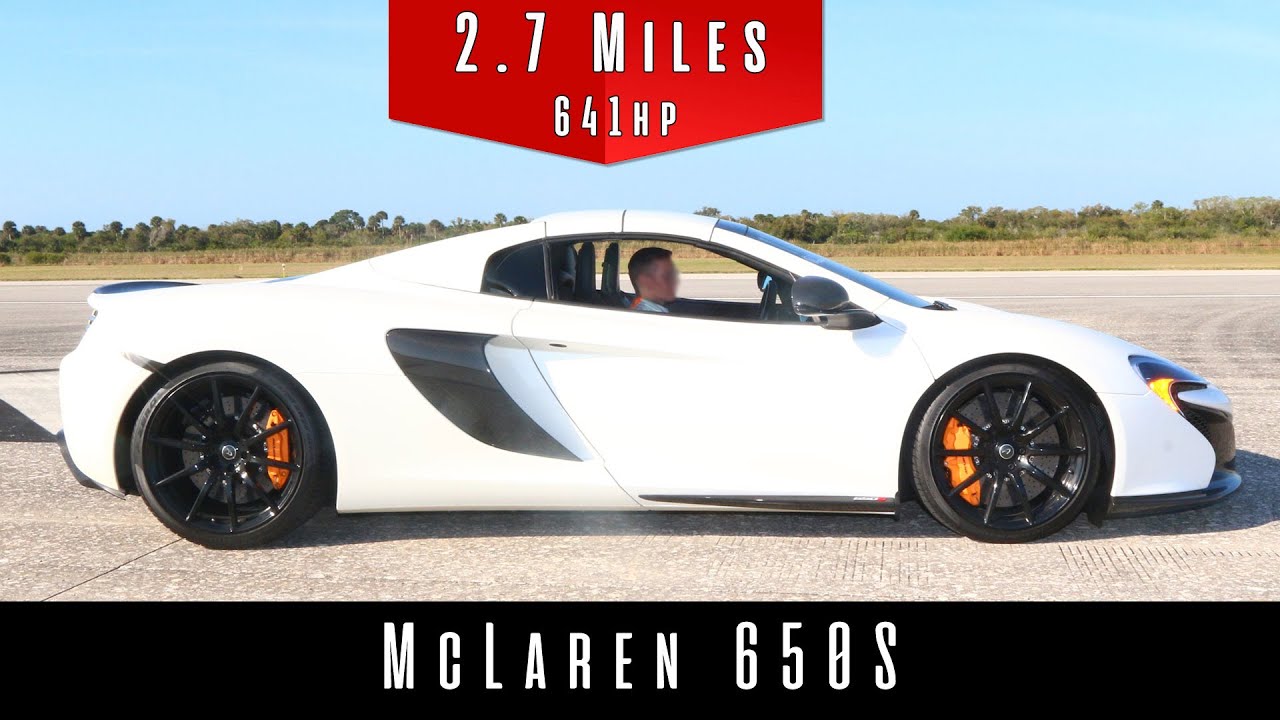 2015 McLaren 650S Spider (Top Speed Test)