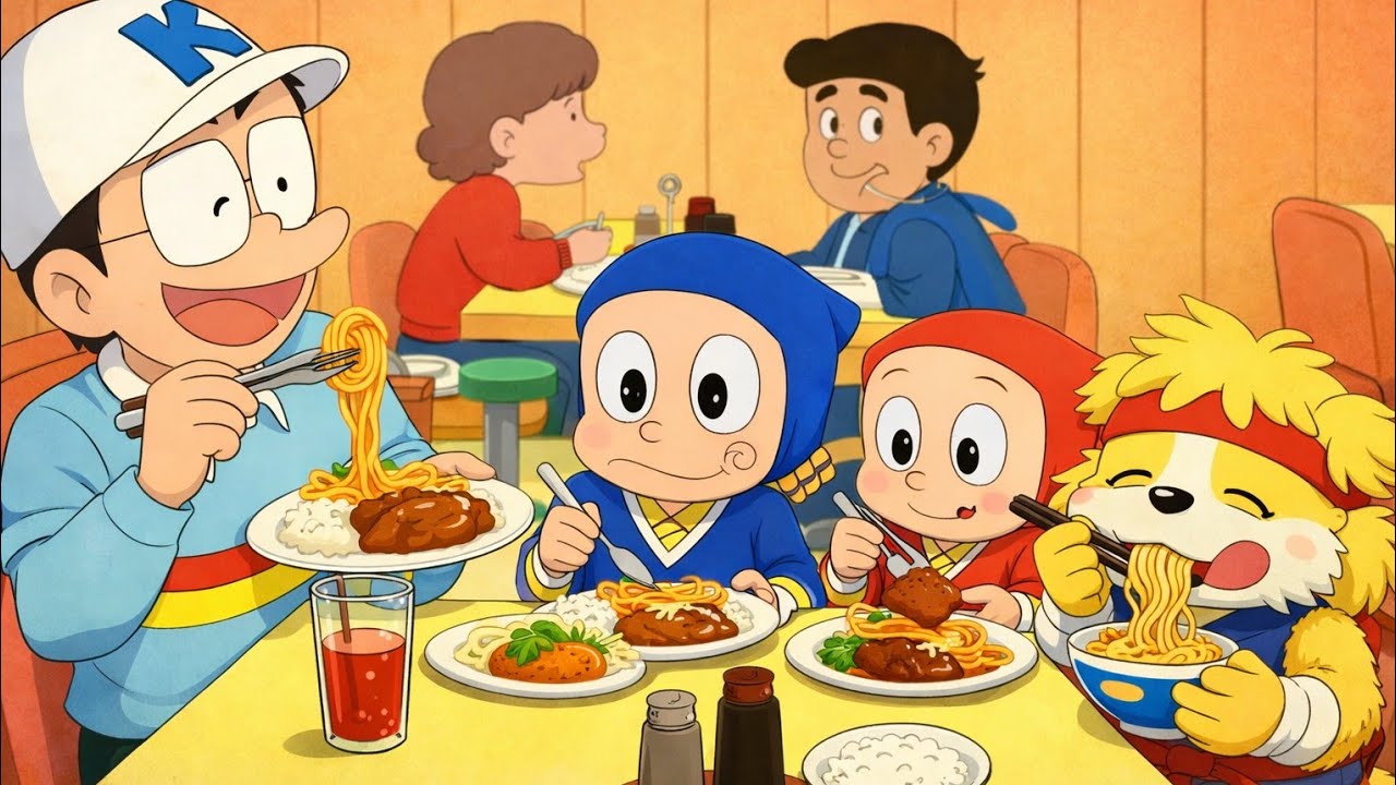 Hattori ne seekha अमीरों की तरहkhaana khana|🍽️👑 Ninja Hattori 
