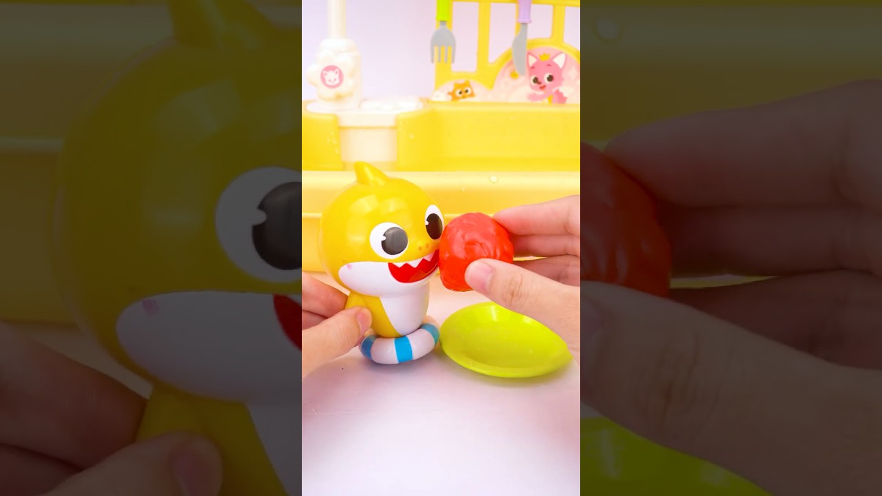 Pinkfong Baby Shark Clean Fruits Playset ASMR with Unboxing Miniature | Satisfying Toy Play
