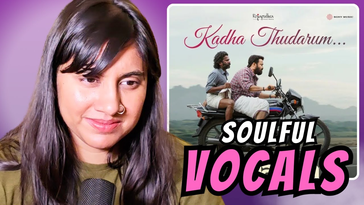 Thudarum - Kadha Thudarum Lyric Reaction  | Mohanlal, Shobana | Jakes Bejoy | Ashmita Reacts