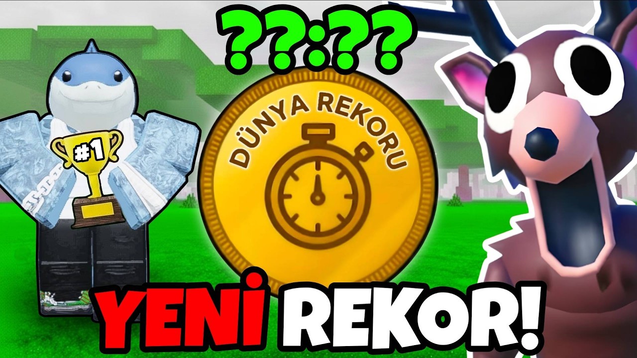 DÜNYADA İLK 10'A GİRDİM! SPEEDRUNDA DÜNYA REKORU KIRDIM! - Roblox Ormanda 99 Gece