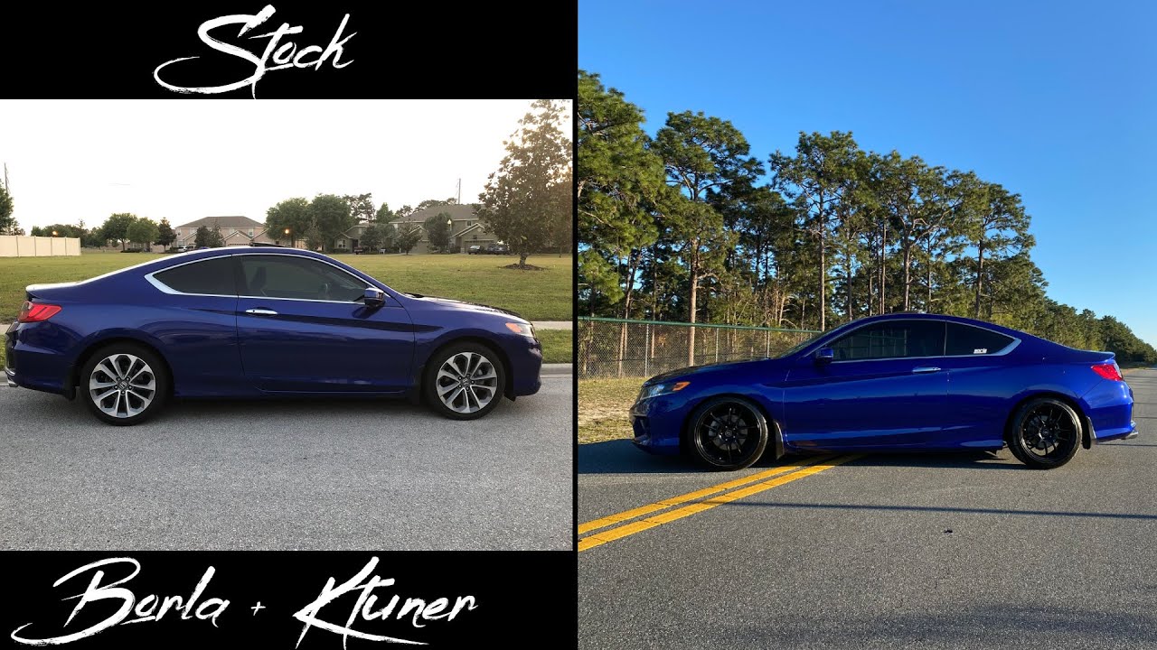 2015 Honda Accord v6 Coupe - Stock Exhaust vs. Borla Exhaust and Ktuner vs. Muffler Delete