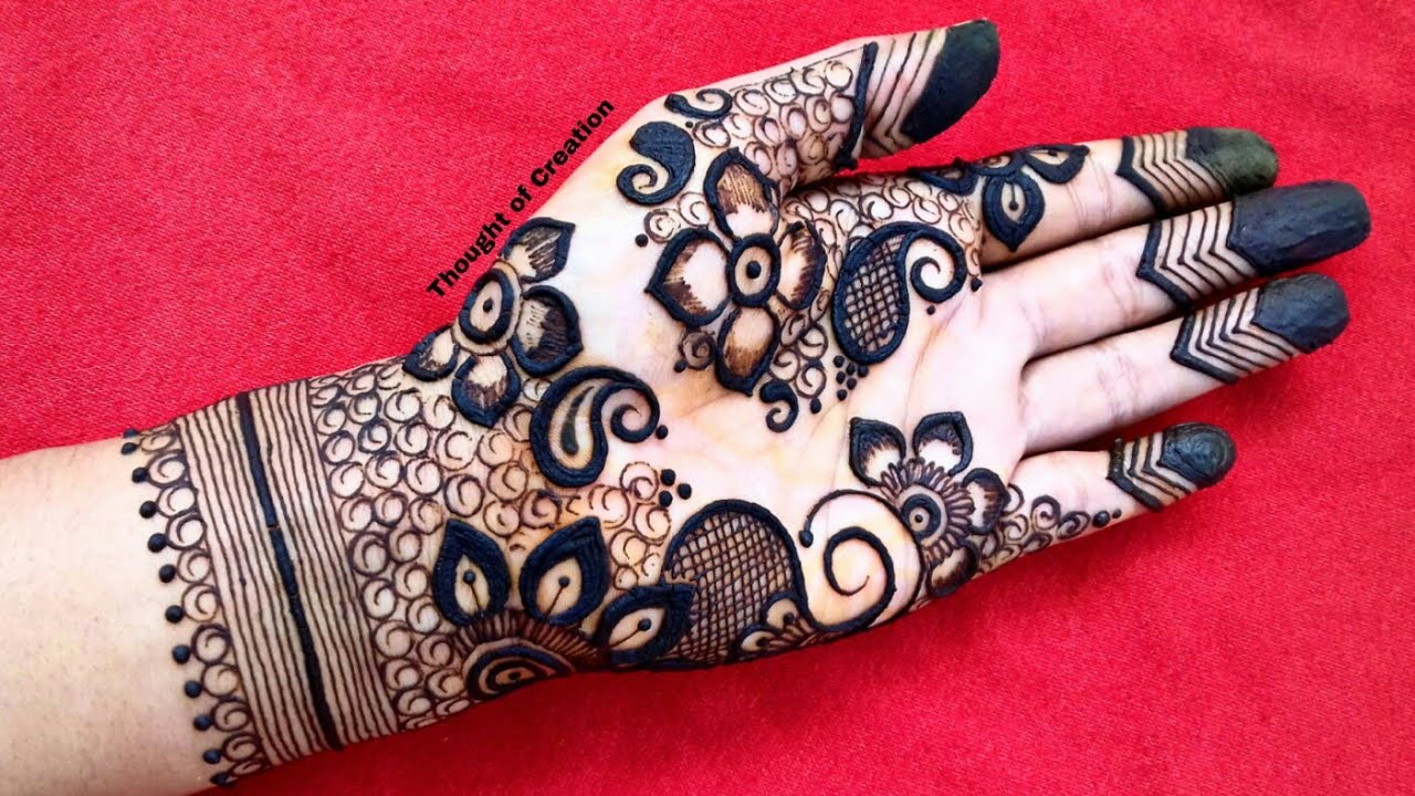 Stylish Arabic Mehndi Design for Hands |Thought of Creation