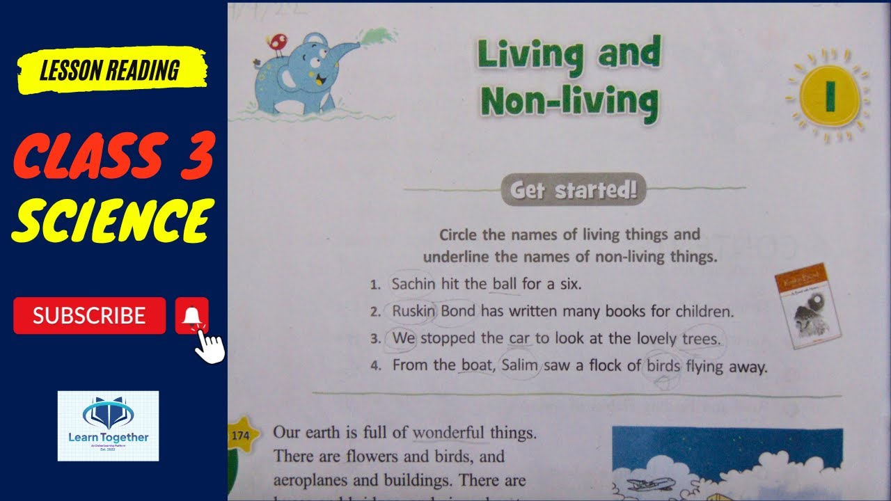 Science || Class 3 || Chapter 1 || Living and Non Living