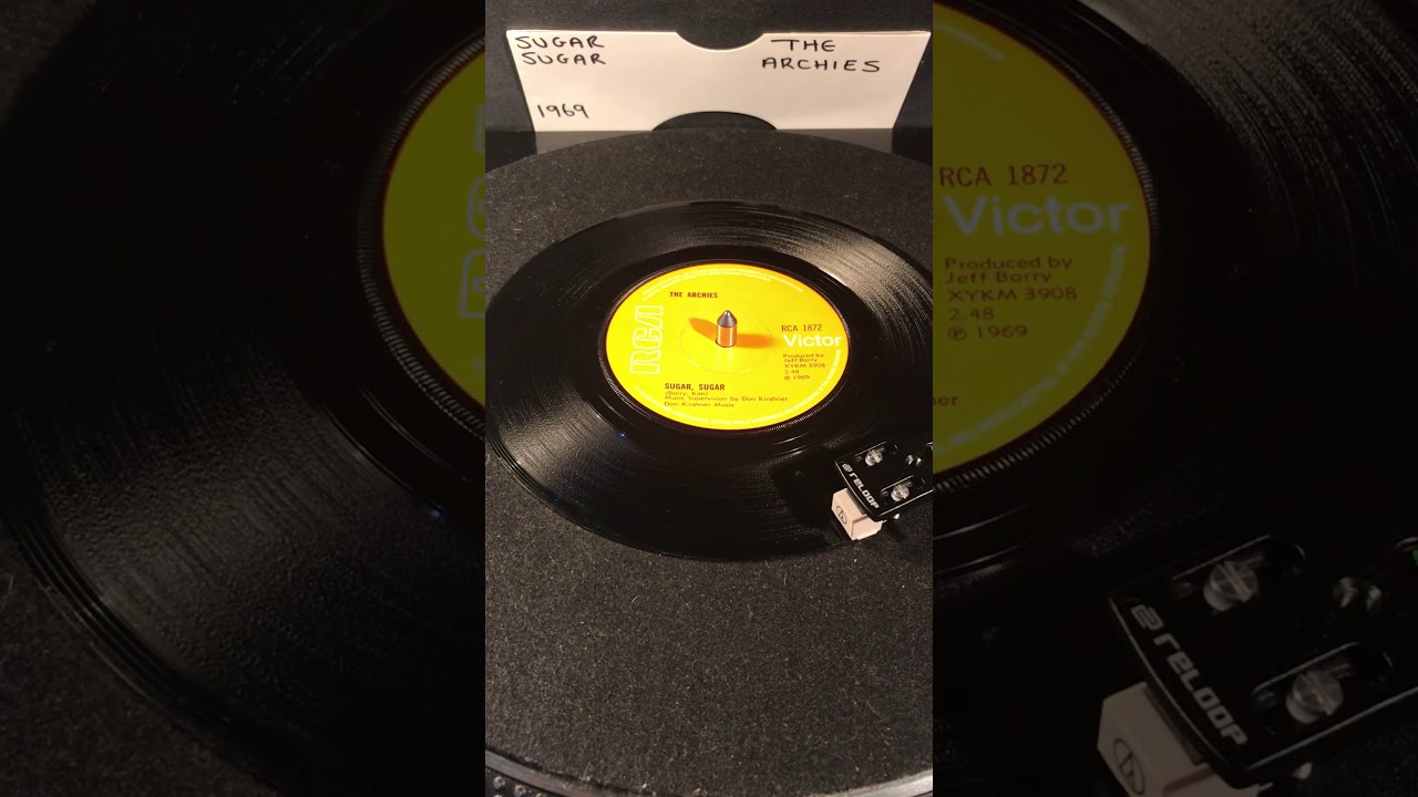 The Archies - Sugar Sugar ( Vinyl 45 ) From 1969 .