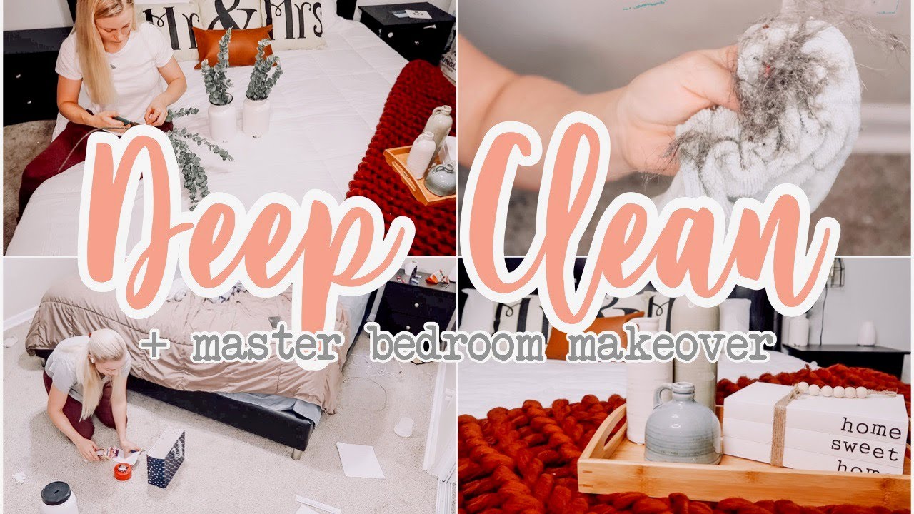 DEEP CLEAN WITH ME // MASTER BEDROOM TRANSFORMATION // BECKY MOSS