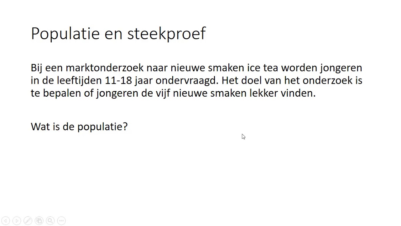 Populatie en steekproef (HAVO wiskunde A & VWO wiskunde A/C)