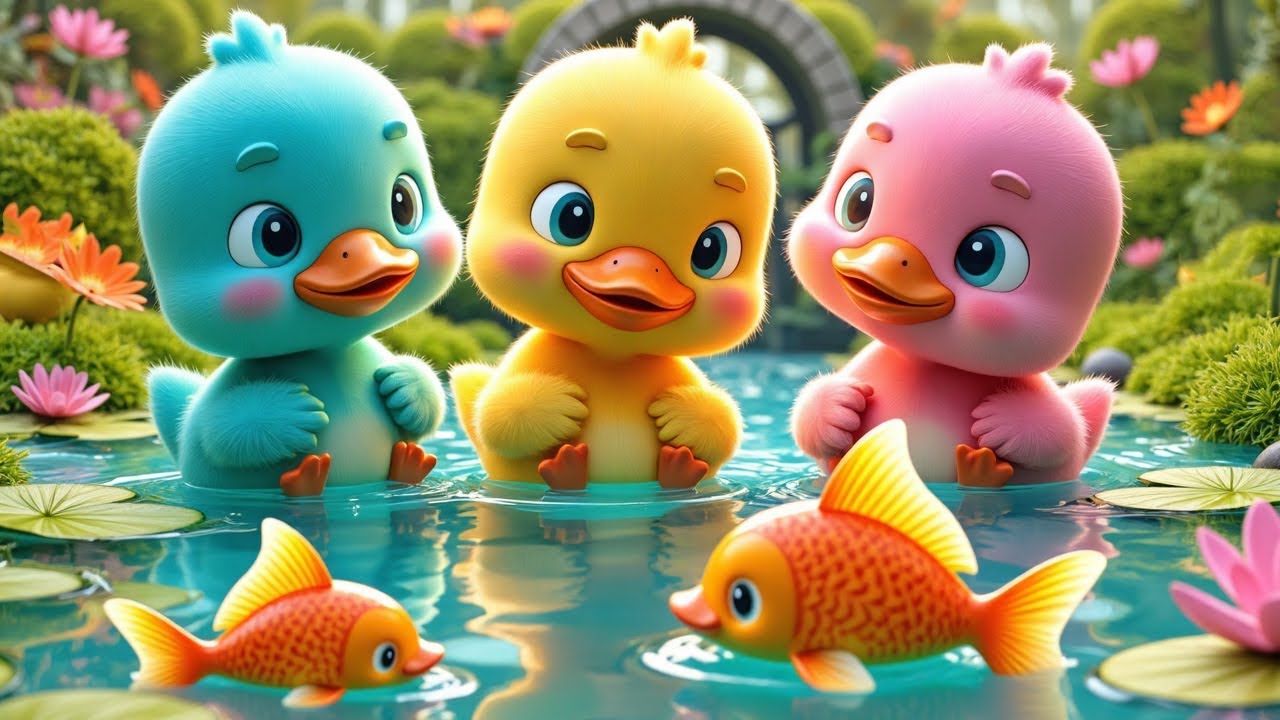 B&agrave;i H&aacute;t C&aacute; V&agrave;ng Bơi, Ch&uacute; Vịt Con - Phim Ca Nhạc Hoạt H&igrave;nh Thiếu Nhi Hay Nhất Hiện Nay 4K