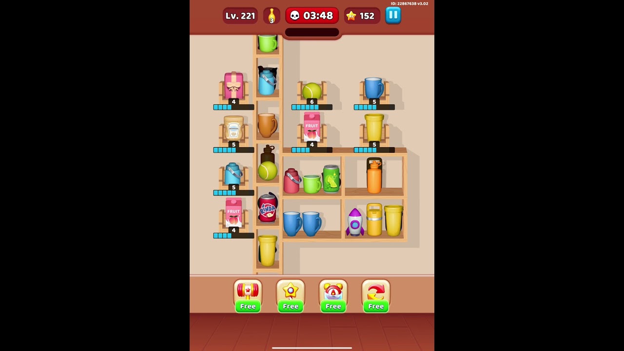Goods sorting level 221 hard ☠️