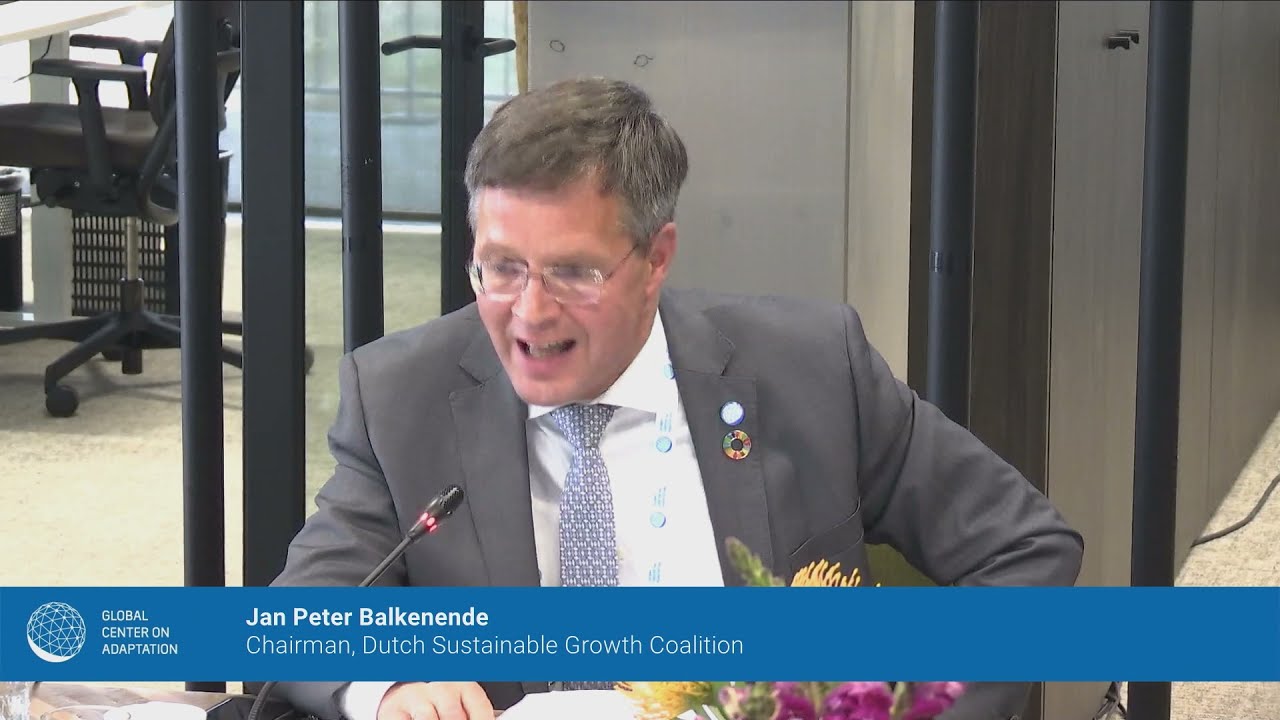 Former Dutch PM Jan Peter Balkenende - High-level Dialogue on Adaptation for COP26