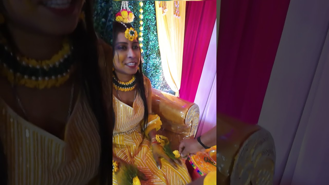 HALDI CELEBRATION BLOOMING LIKE PGOLO KI HOLI @deepBvlog #celebration
